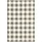 Homeroots 7 x 10 ft. Gray & Ivory Gingham Indoor & Outdoor Area Rug 389527 - alternate 1